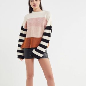 Truly madly deeply oversized colorblock sweater L